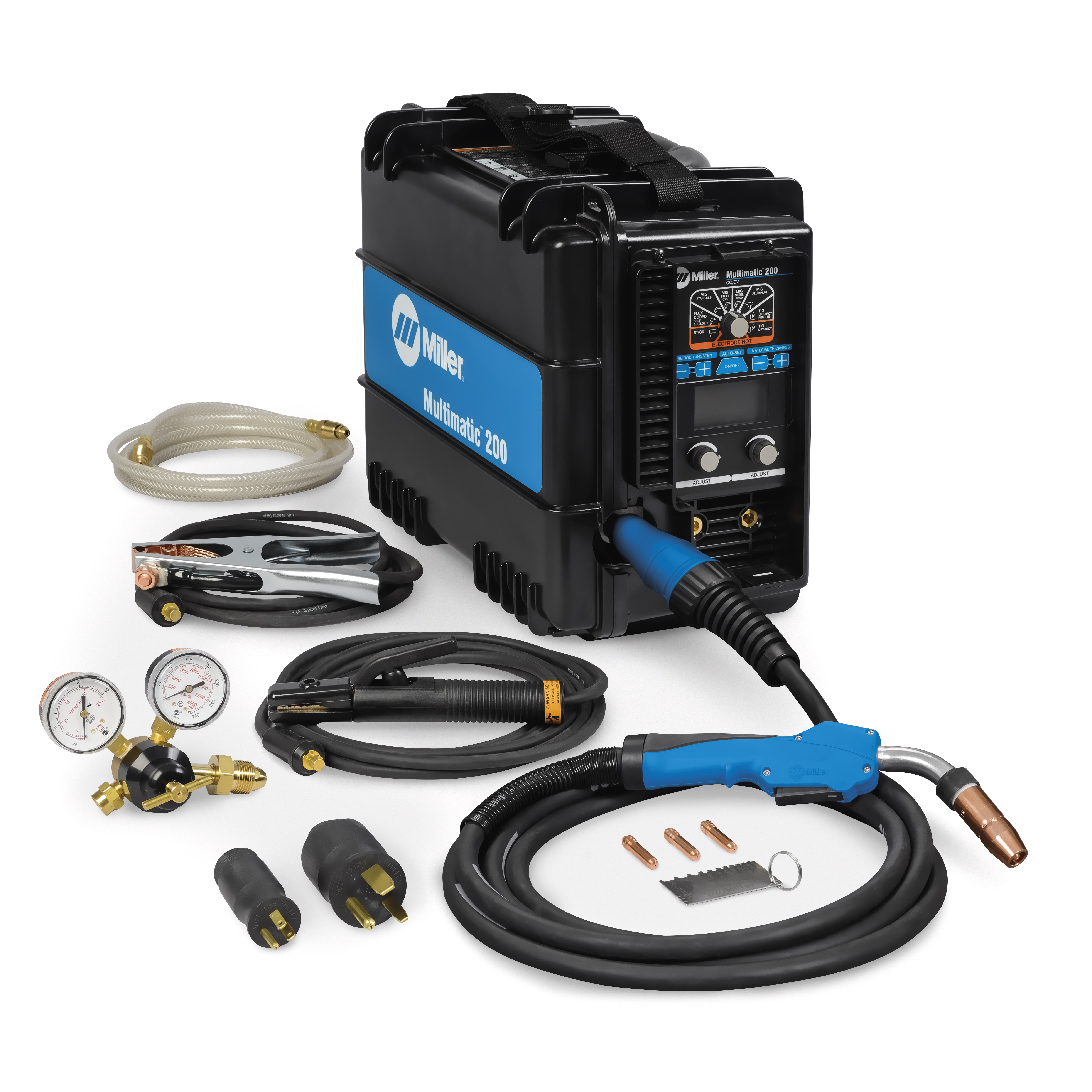 Miller Multimatic 200 Multiprocess Welder With TIG Contractor Kit for sale online