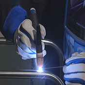 Close up of TIG welding 