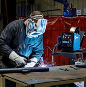 MIG welding with a Miller welder