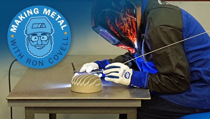 Ron Covell TIG welding with the Miller Multimatic 220
