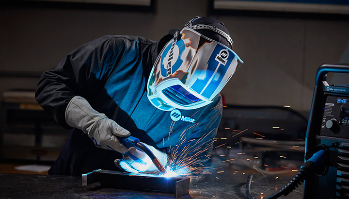 Image of person welding