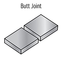 Image of a butt joint weld