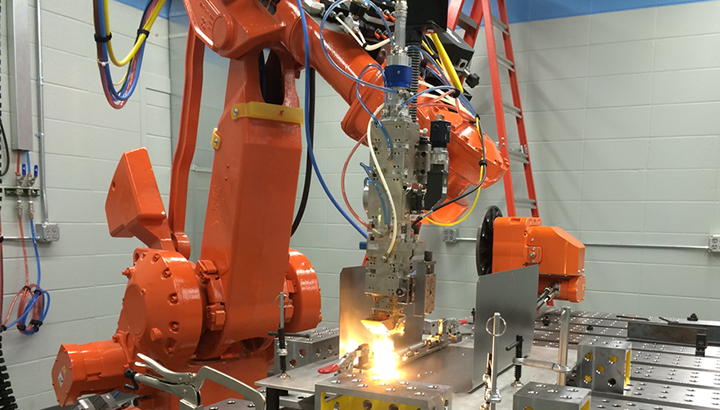 Automated welding system completes laser weld
