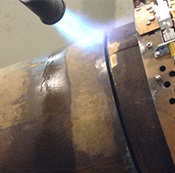 induction heating a pipe