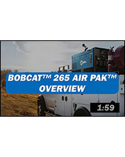 Bobcat 265 Air Pak mounted in truck bed