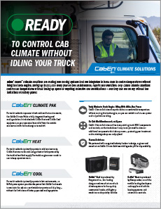 Front page of the CabEn Climate Solutions flyer