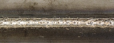 weld bead with no shielding gas