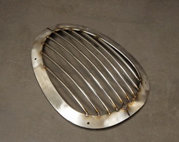 completed steel grille