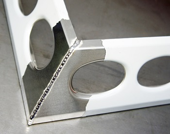 Corner, finish welded