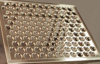 Table top insert, with holes