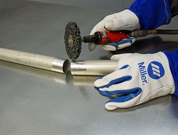 cleaning aluminum with non-woven abrasive disc