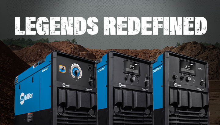 Next-generation Bobcat™ and Trailblazer® engine-driven welders.