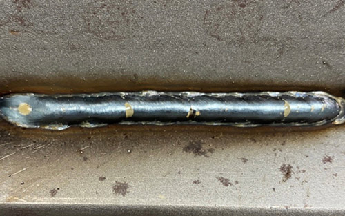 Image of a ropey weld