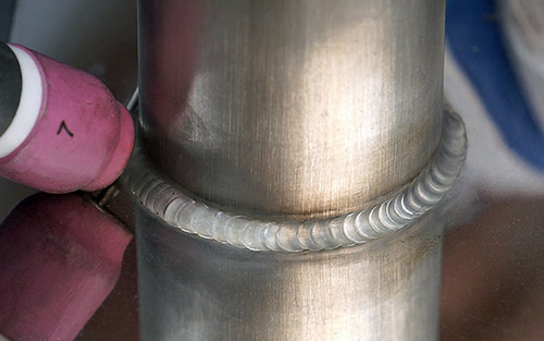 Close-up image of an intricate weld