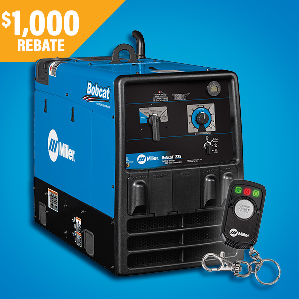 Bobcat 225 Welder/Generator: $1,000 rebate