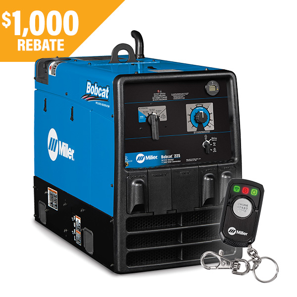 Bobcat 225 welder/generator: $1,000 rebate