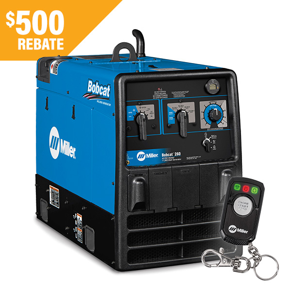 Bobcat 260 welder/generator: $500 rebate