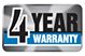 4 Year Warranty Icon