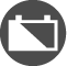 Grey icon of a battery