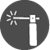 Grey icon of a stick welder