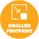 Smaller Footprint Icon