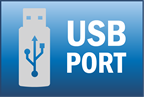 USB port logo