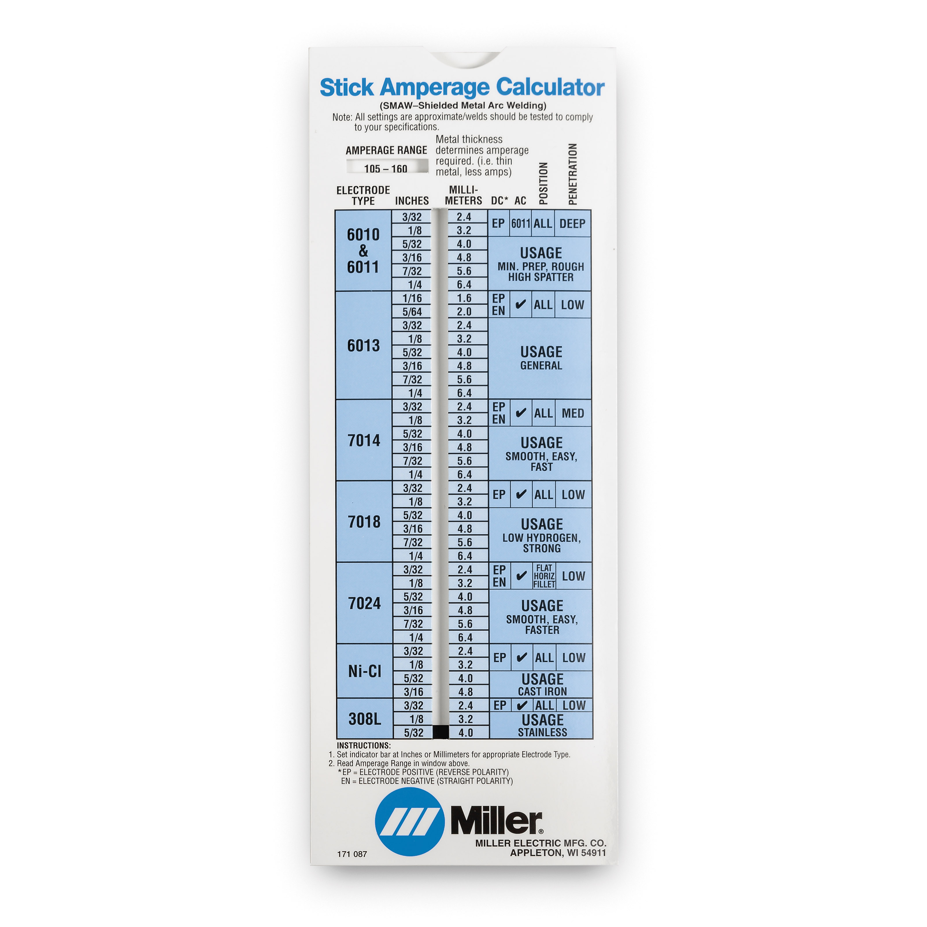 Play with In honor chorus Welding Training Resources - Stick Calculator | MillerWelds