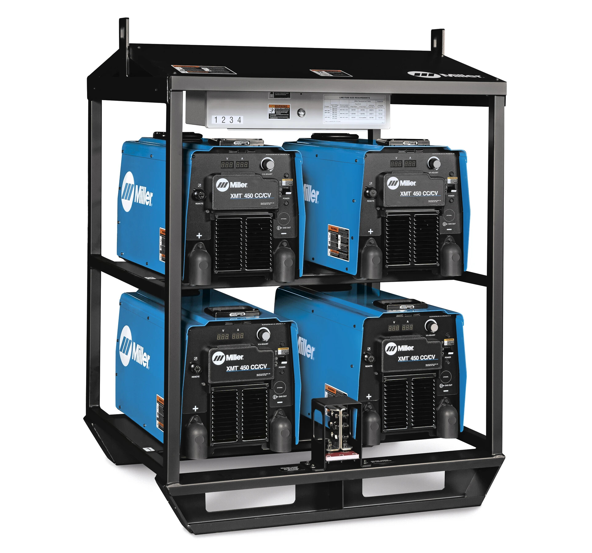 XMT® 400 ArcReach® 6-Pack Rack fused 460/575 V Tweco | MillerWelds