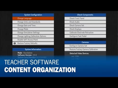 AugmentedArc® Teacher Software Content Organization