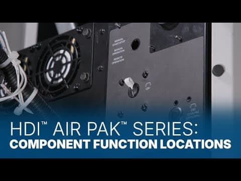 HDI™ Air Pak™ Series: Component Function Locations