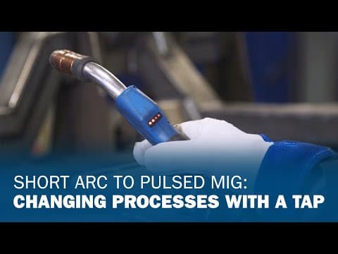 Short Arc to Pulsed MIG: Changing Processes With a Tap