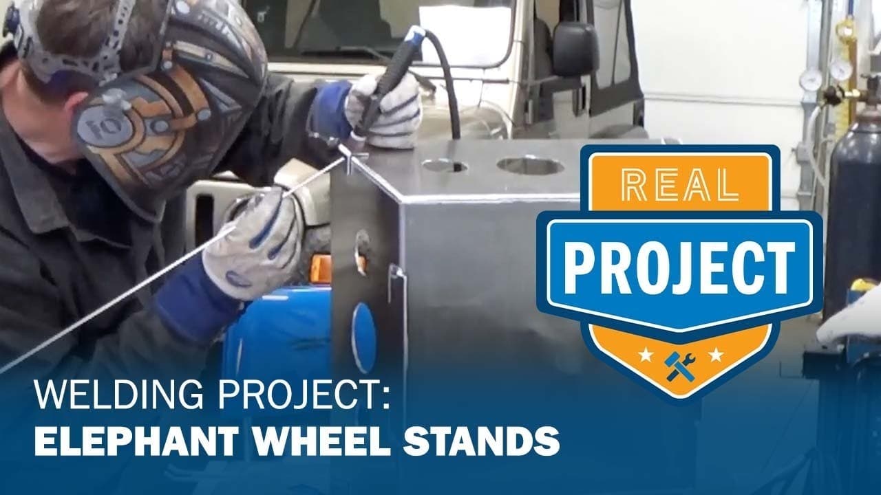 Welding Project:  Elephant Wheel Stands