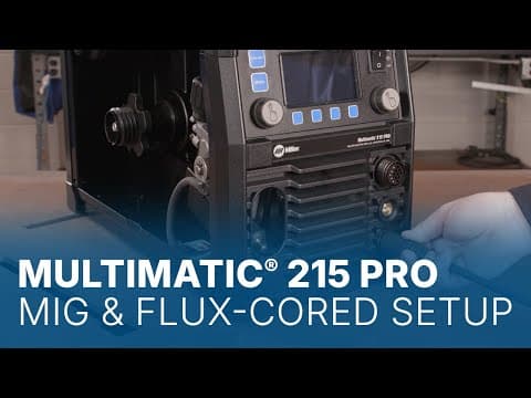 Multimatic® 215 PRO MIG and Flux-Cored Welding Setup