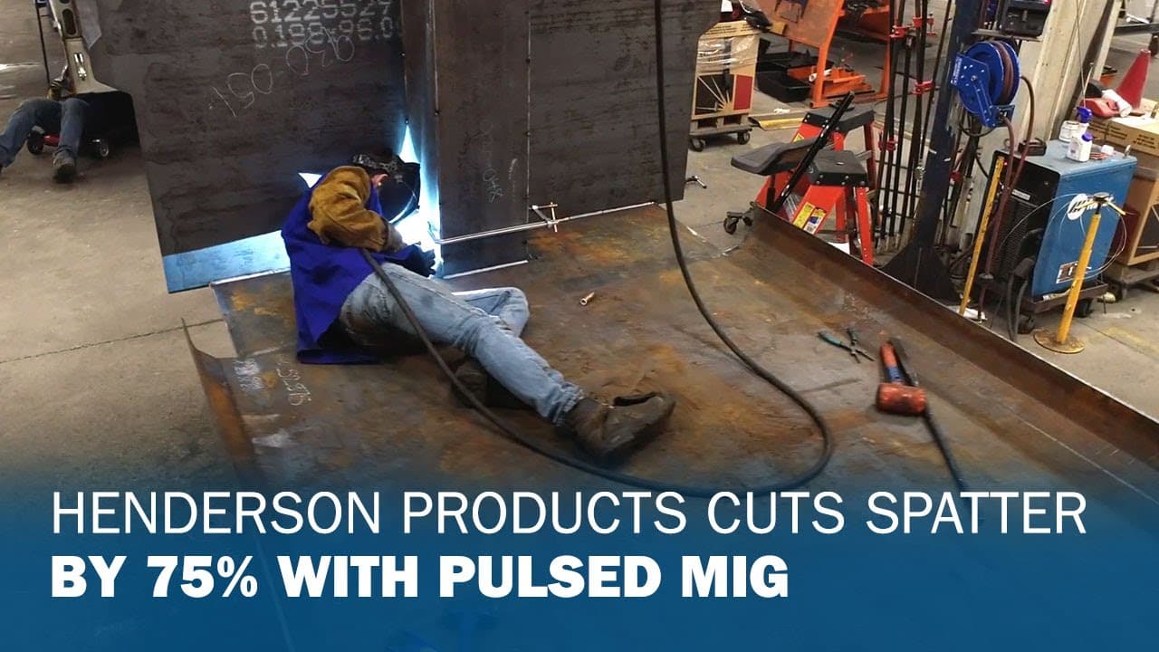 Henderson Products Cuts Spatter by 75% With Pulsed MIG