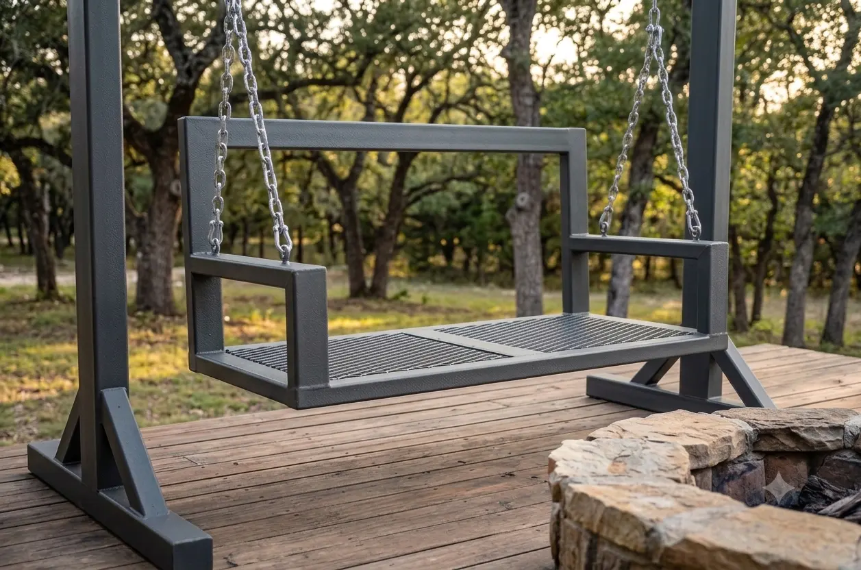 Step by Step welded porch swing