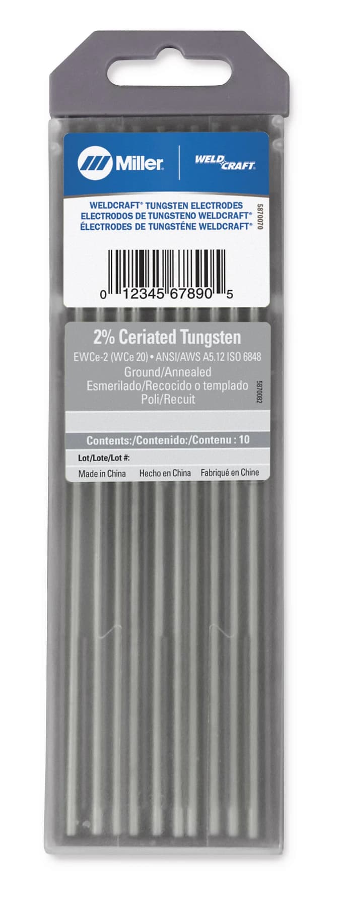 Tungsten 2 Ceriated