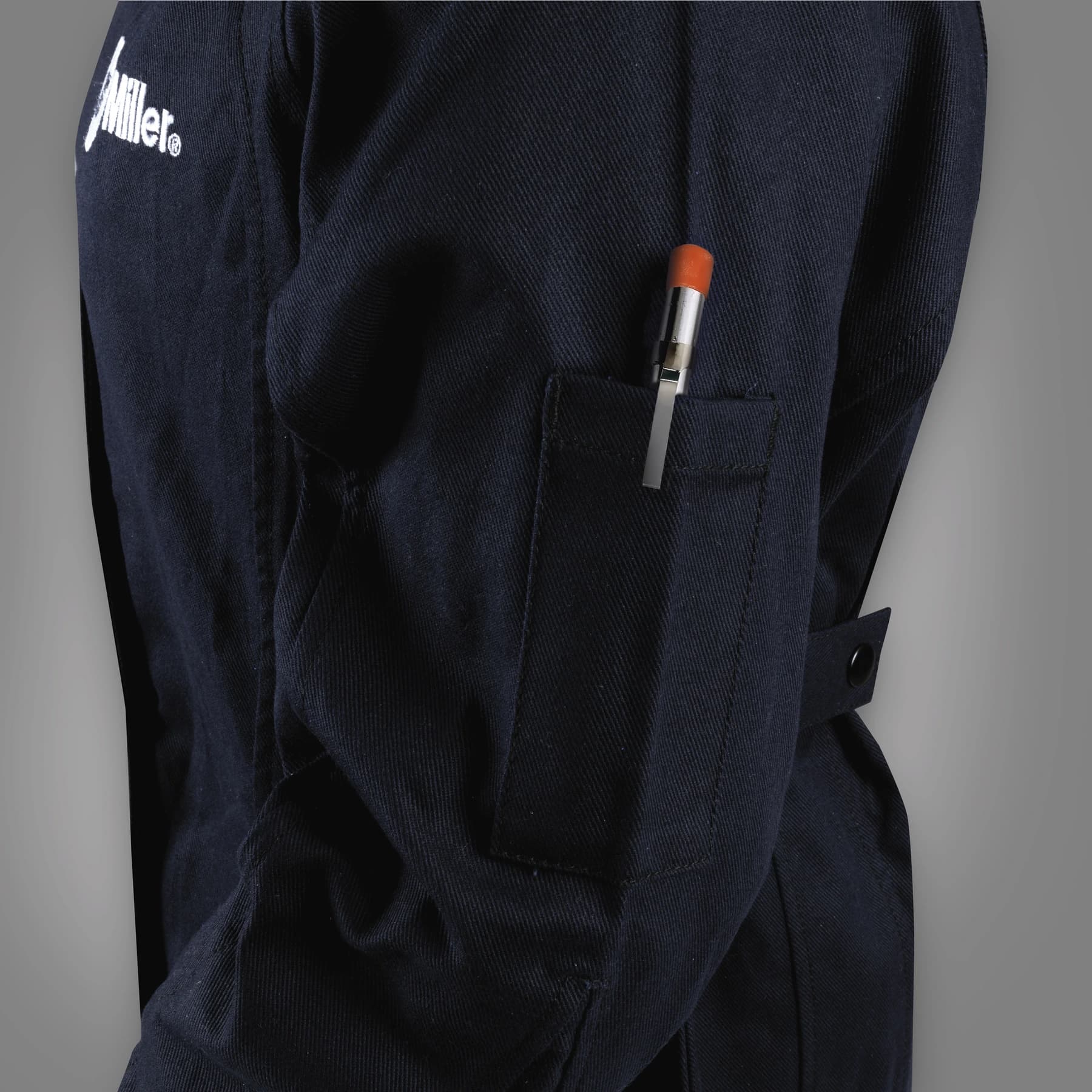 Women's Cloth Welding Jacket Detail Pen Pocket