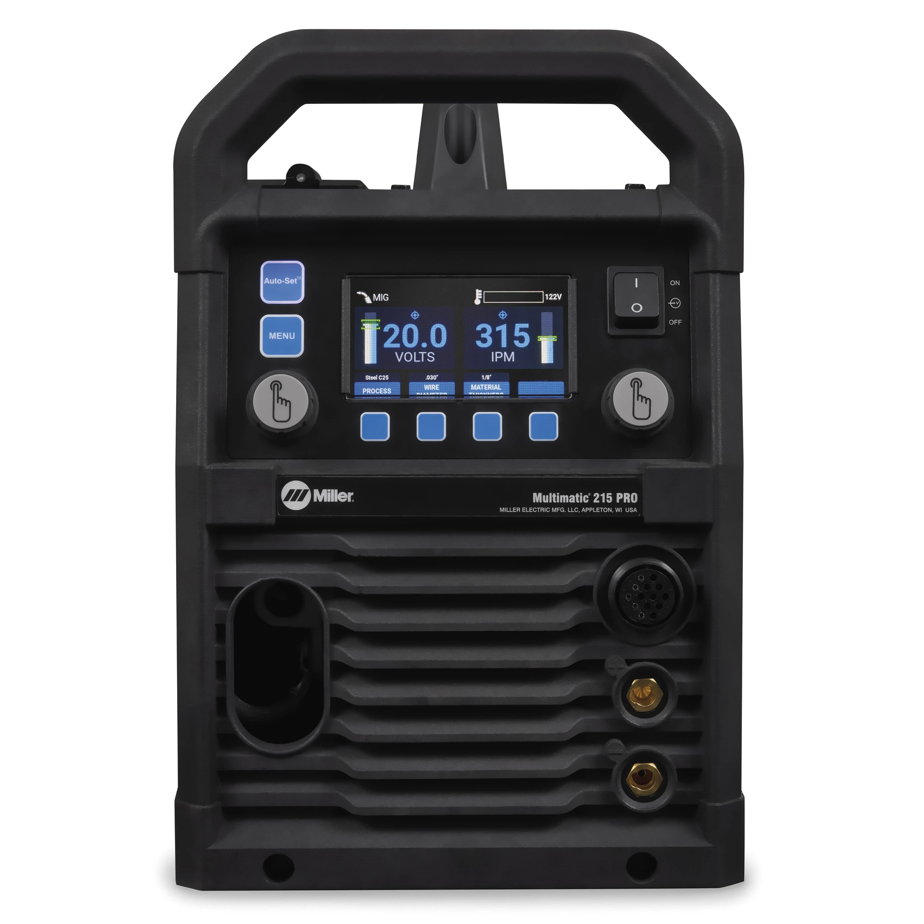 Multimatic 215 PRO Front Lit Auto-Set TIG Screen