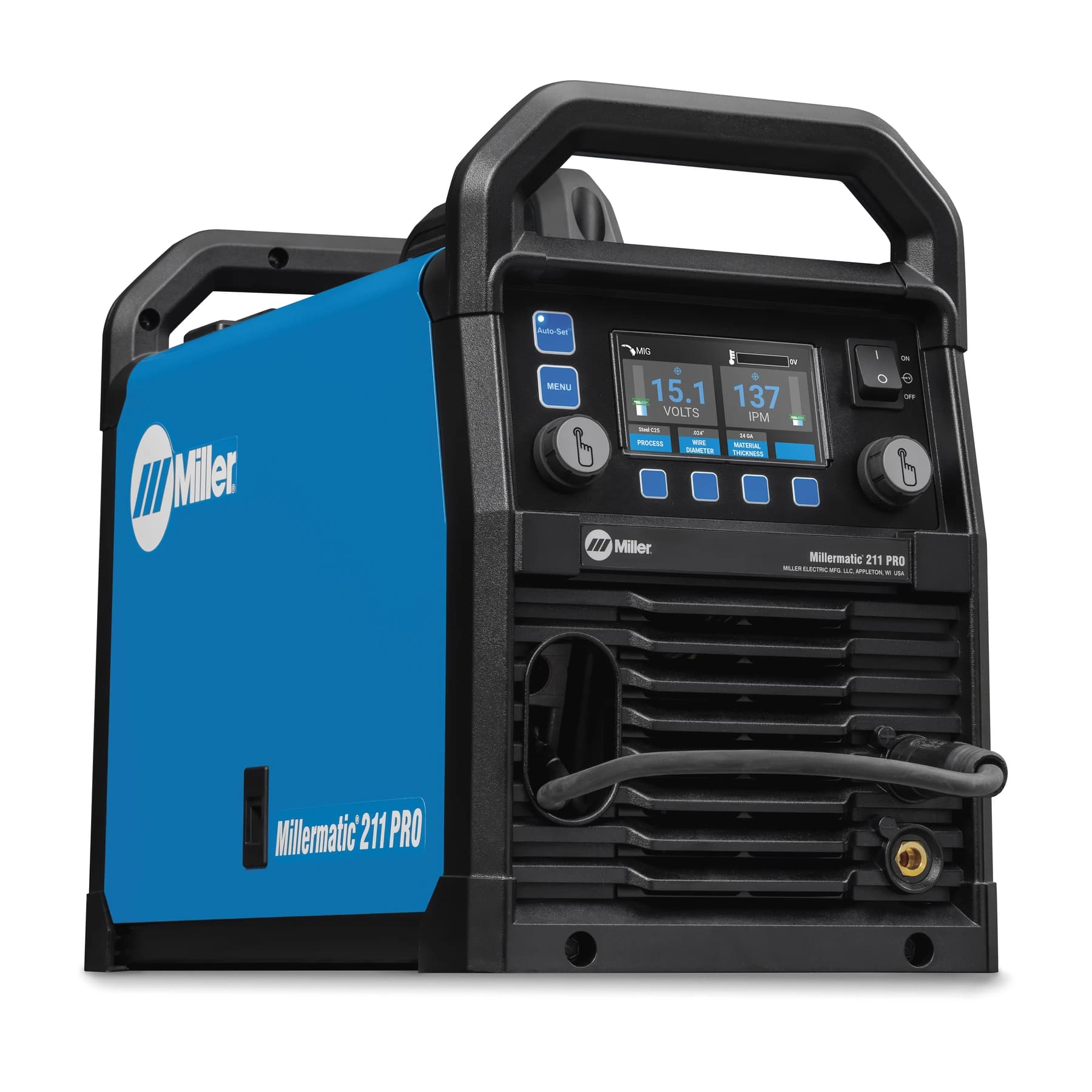 Millermatic 211 PRO Hero RF Lit Auto-set Mode