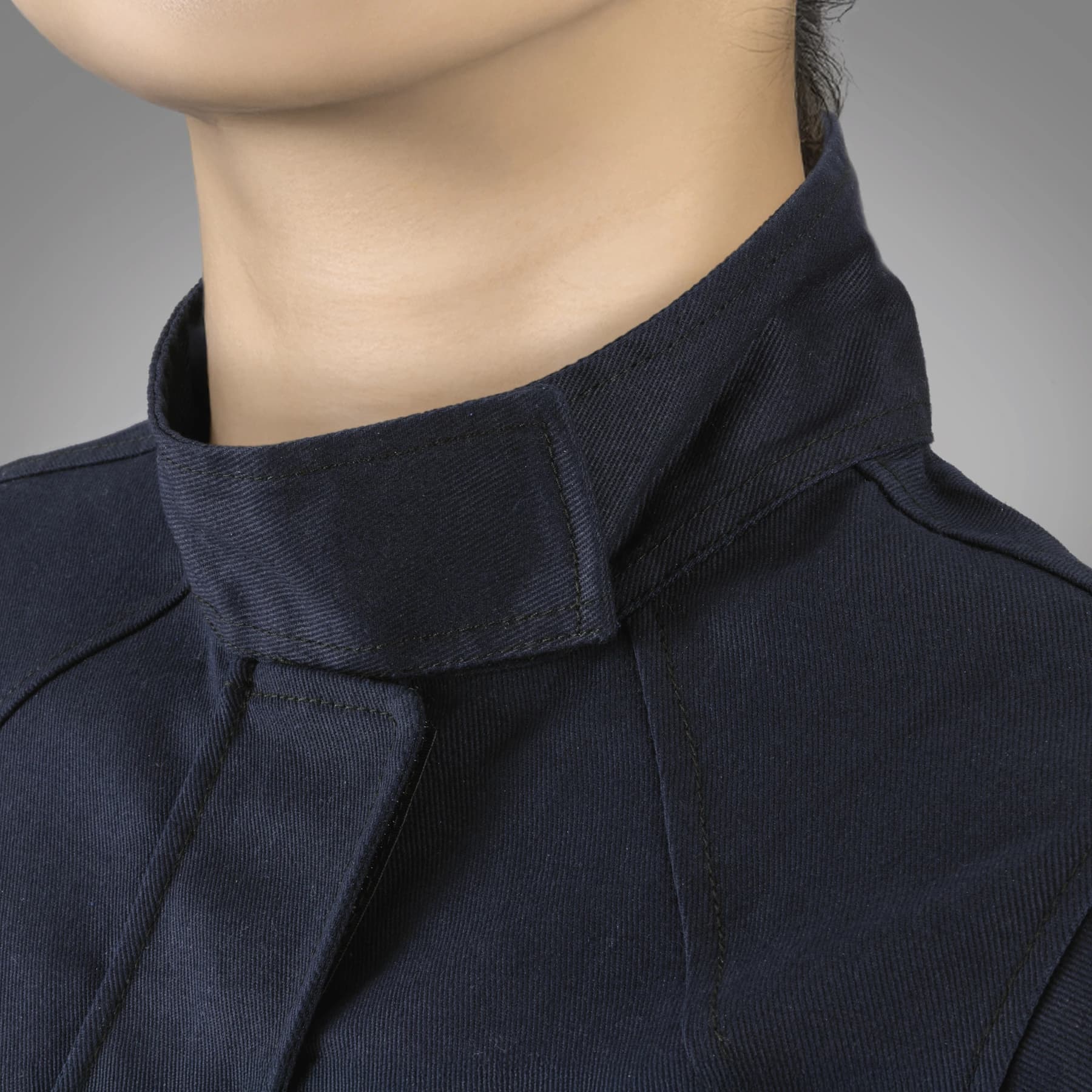 Women's Cloth Welding Jacket Detail Collar