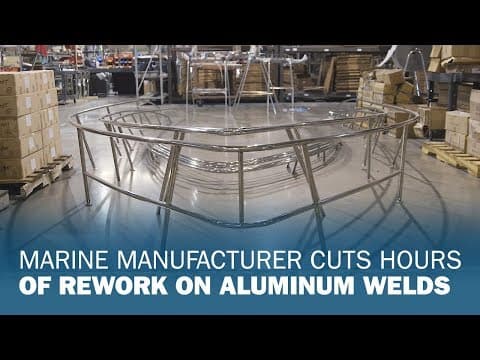 Marine Manufacturer Cuts Hours of Rework on Aluminum Welds