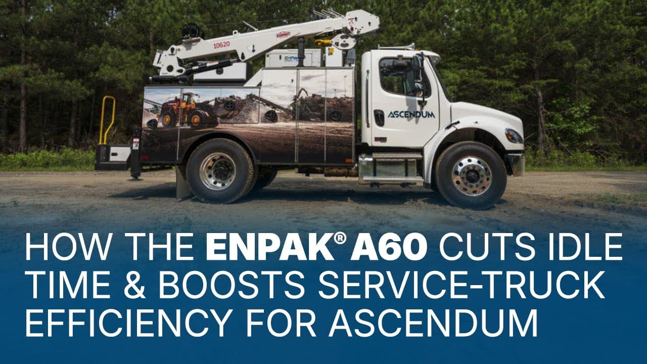 How the EnPak® A60 Cuts Idle Time & Boosts Service Truck Efficiency for Ascendum