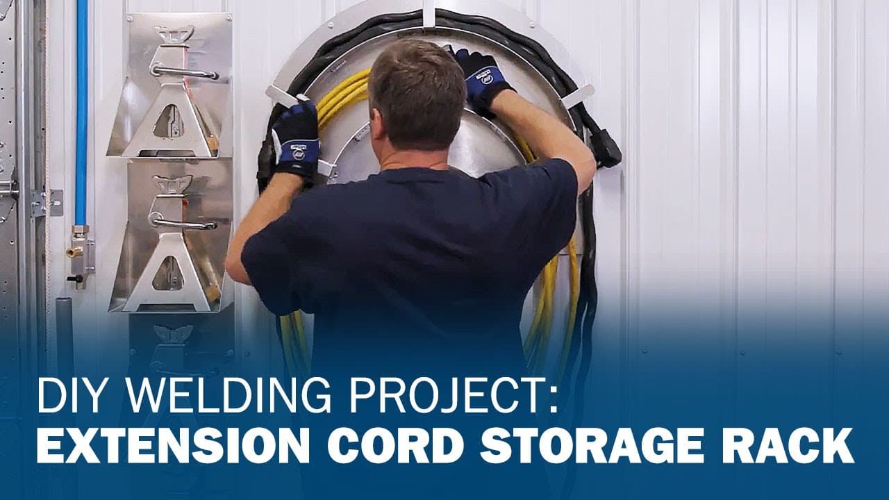 DIY Welding Project: Extension Cord Storage Rack