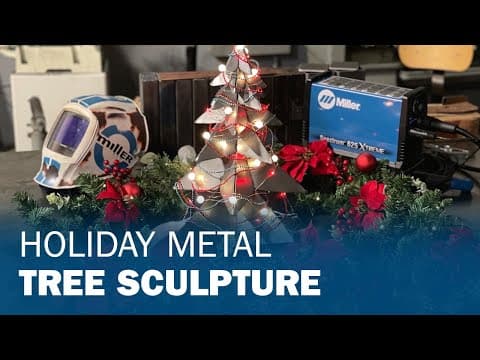 DIY Welding Project: Holiday Metal Tree Sculpture