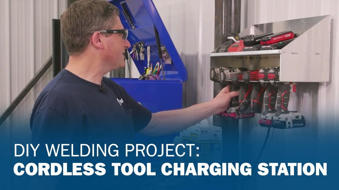 DIY Welding Project: Cordless Tool Charging Station