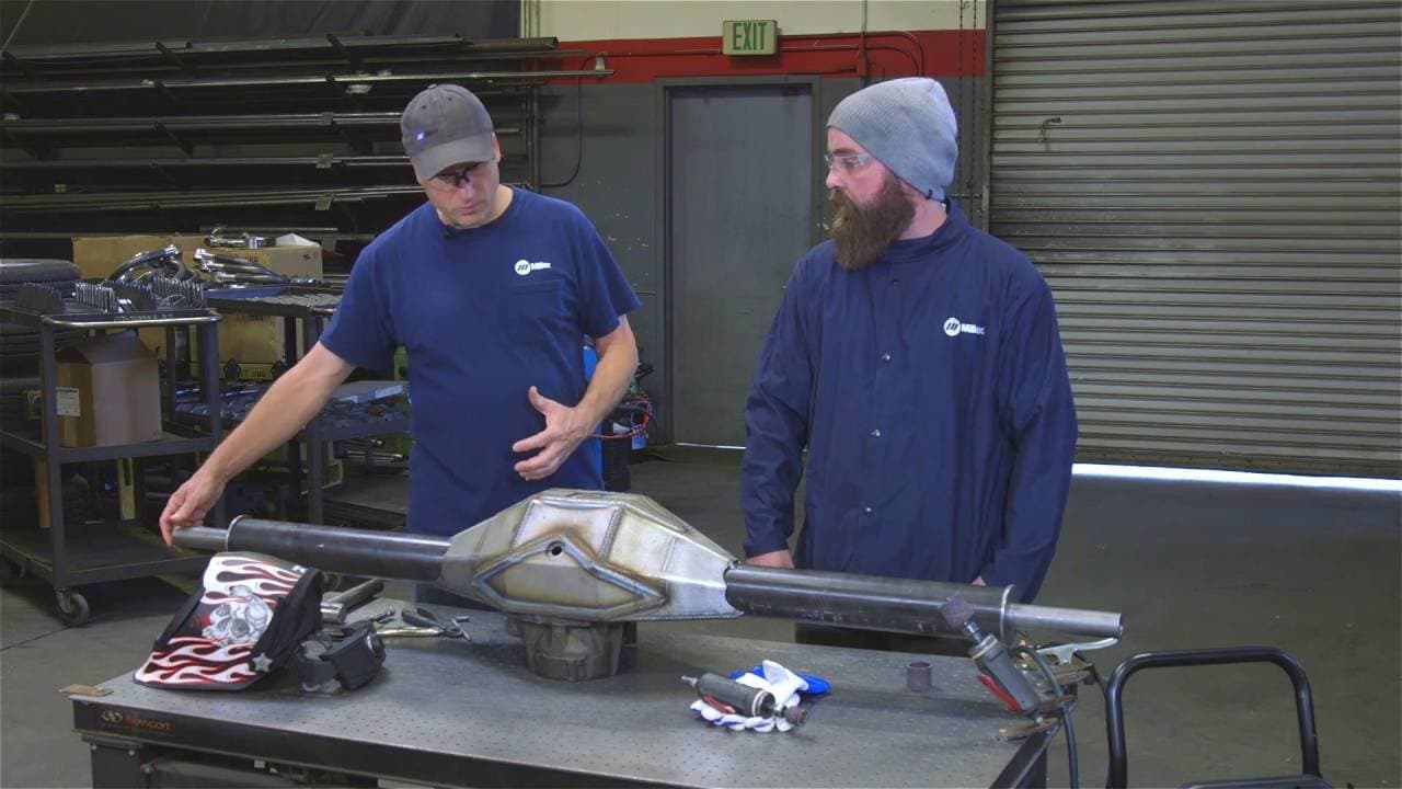 Welding a Rear End Housing at Camburg Engineering with New Multimatic 215 Multiprocess Welder