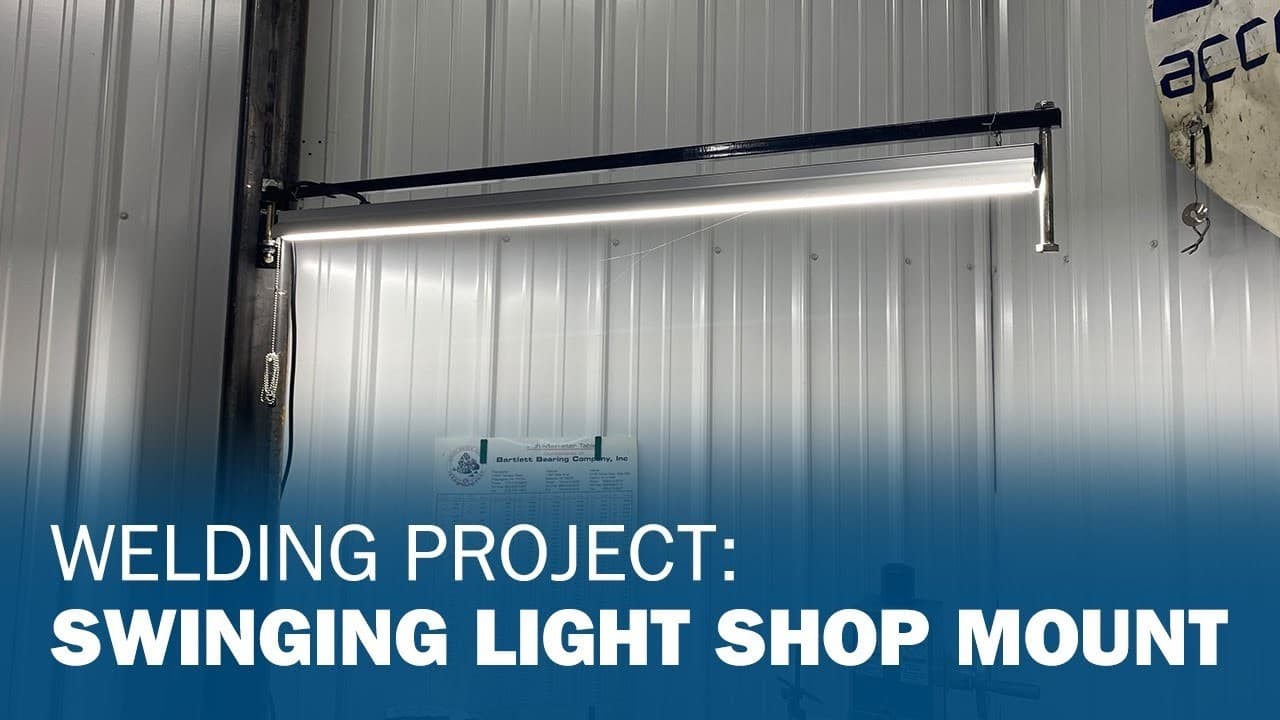 Welding Project: Swinging Light Shop Mount